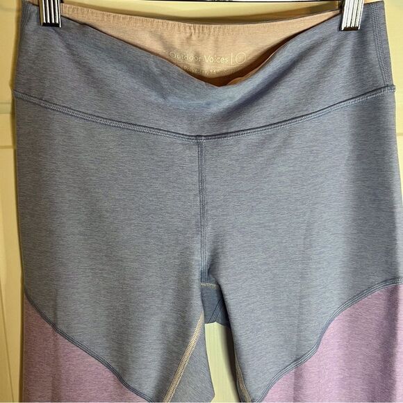 Outdoor Voices 7/8 Springs Compression Fit Leggings in Blue Purple Pink Medium - Picture 4 of 6